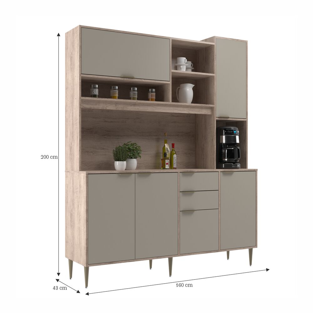 Mueble De Cocina Casaideal Parma / 6 Puertas / 2 Cajones image number 3.0